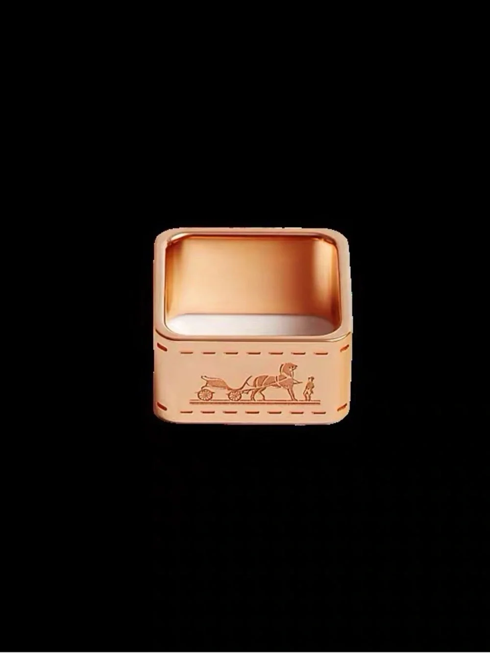 Luxury Rose Gold Scarf Ring